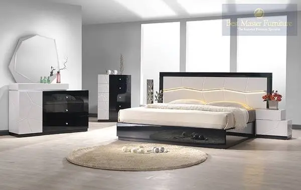 Scandinavian Design King Size Bedroom Set(8pieces)photo