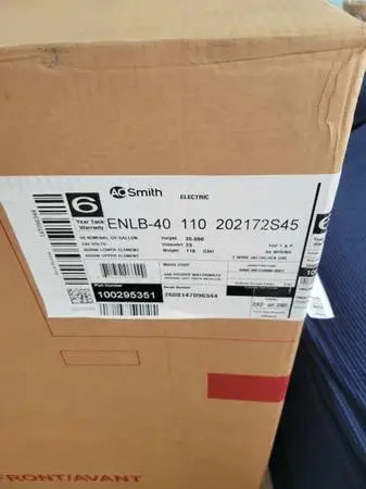 AO Smith water heater ENLB-40