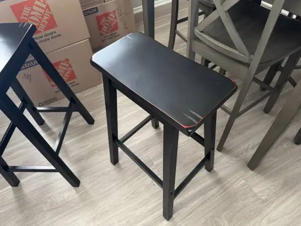 Set Of 2 Marcel Black Kitchen Bar Stool