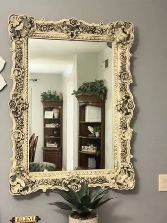Elegant Ornate Wall Mirrors – Matching Pair