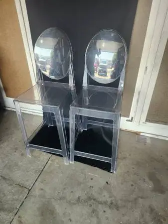 POLY GLASS ____CHAIRS___BARSTOOLS___UP TO 3OOLB