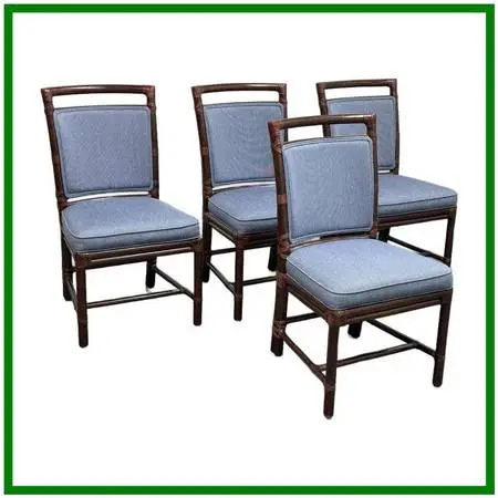Orlando Diaz-azcuy For Mcguire Furniture Target Back Upholstered Chair