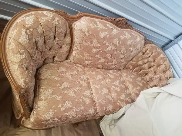 Antique looking couch and matching chair