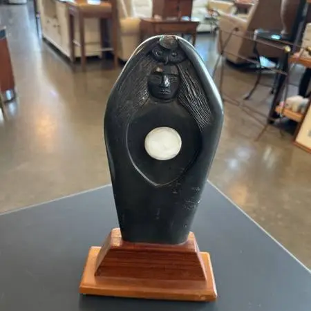 Gordon Van Wert Signed Native American Figure - 8X3X15H