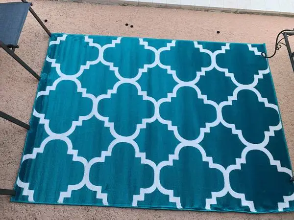 ALFOMBRA COLOR TURQUESA