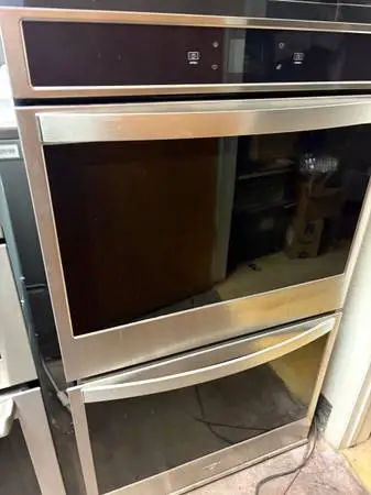 30 Wide Built In Double Wall Whirlpool Stainless Steel Oven