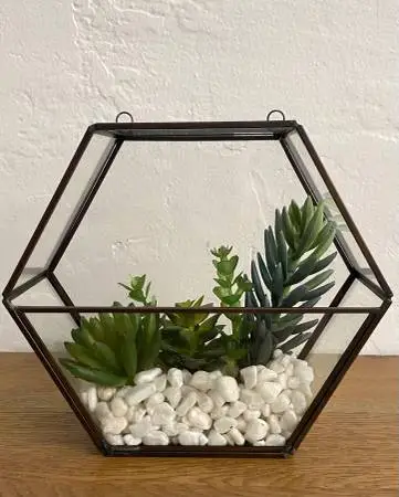 Terrarium With Artificial Succulents