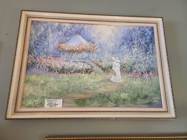 Gazebo Oil Painting by Francis Dobson-36 x 24-NOW