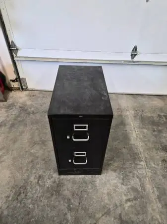 Two Drawer Black File Cabinet ***DELIVERY AVAILABLE***