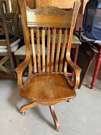Solid Wood Office Chair