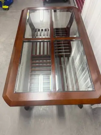 Solid Maple Wood Cocktail / Coffee Table with Bottom Shelf