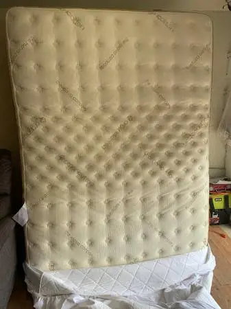 Plush Pillowtop Queen Mattress in Like New Condition-SAATVA