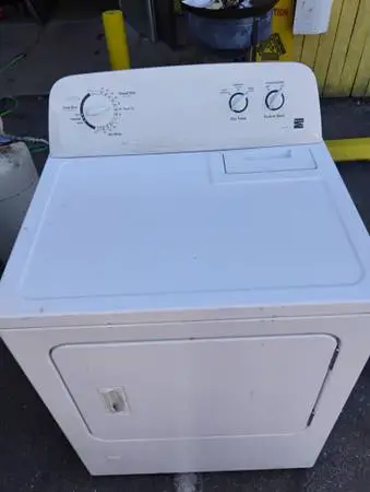 GAS clothes dryer,  90 day warranty