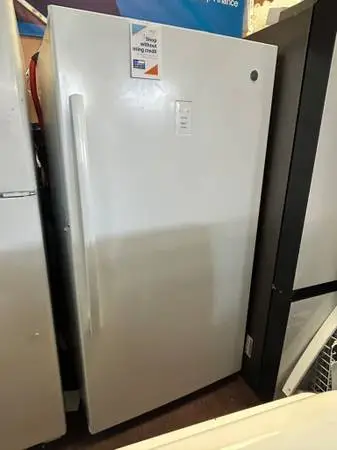 GE Upright Freezer White