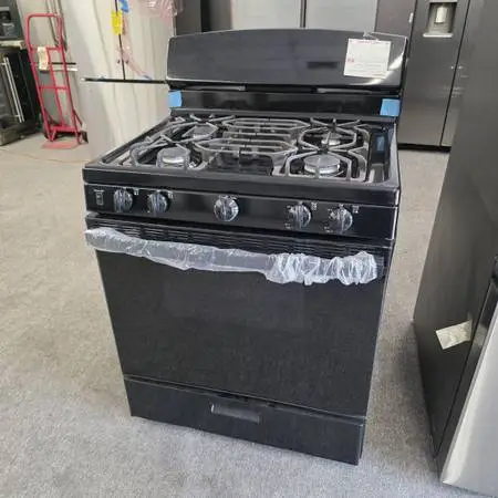 New Open Box GE Black Gas Stove