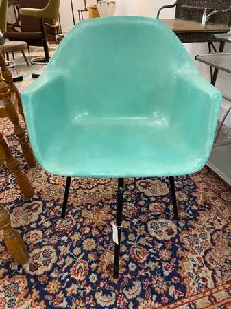 Mid Century Fiberglass Shell Armchair