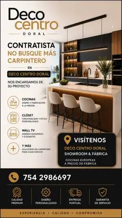 Cocinas closet baños puertas stand tv