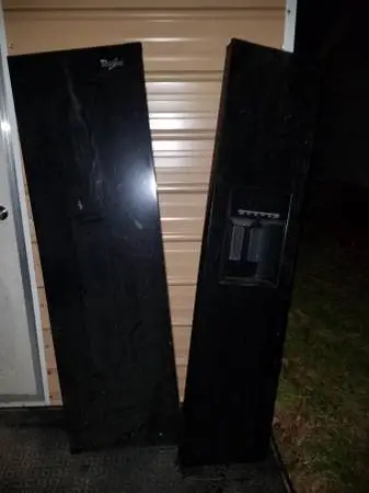 WSF26C3EXB01 Whirlpool Refrigerator side by side doors Black