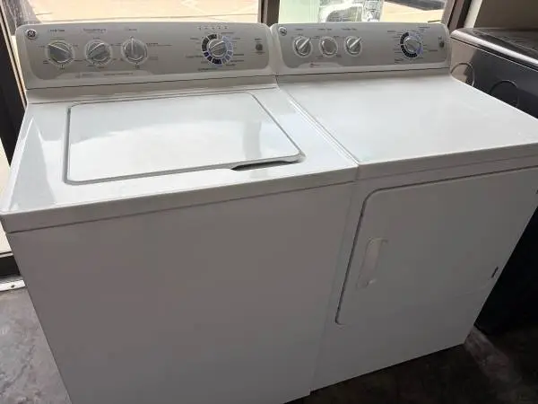 GE Super Capacity Stainless Tub Washer & Dryer Set