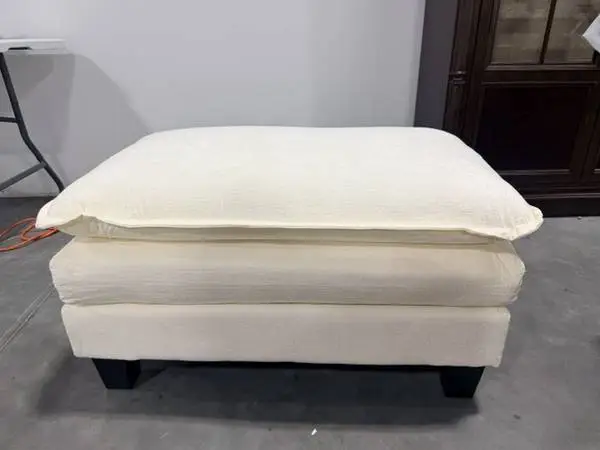 Latitude Run Cream Modular Cloud Sofa Ottoman Comfy Double Layer