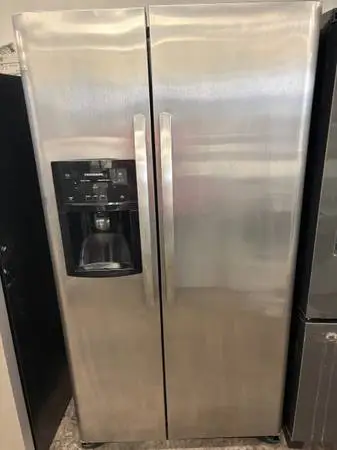Counter Depth Frigidaire Stainless Steel Side by Side Refrigerator