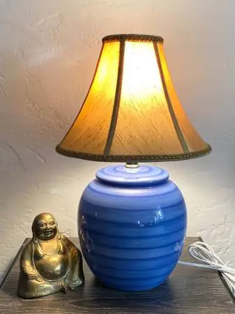 Blue Accent Table Lamp