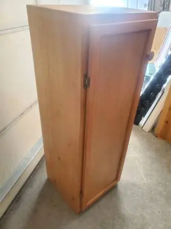 Solid wood storage cabinet pantry