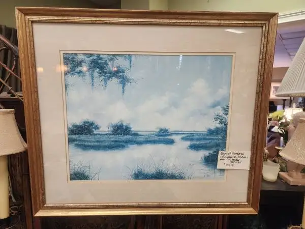 Blue Waterway Art by K. Miller-28 x 24-NOW