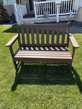 Weather-Resistant 2-Person Bench for Outside Use Brand New