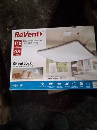 New in box Revent bathroom fan