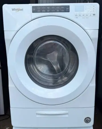 Clean & Tested Whirlpool 4.5 cu ft Front-Load Washer White — $200