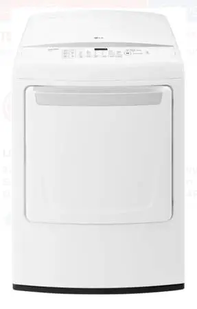 LG 7.4 Cu.Ft.Electric Dryer Smart Diagnosis, Quiet Operation White New
