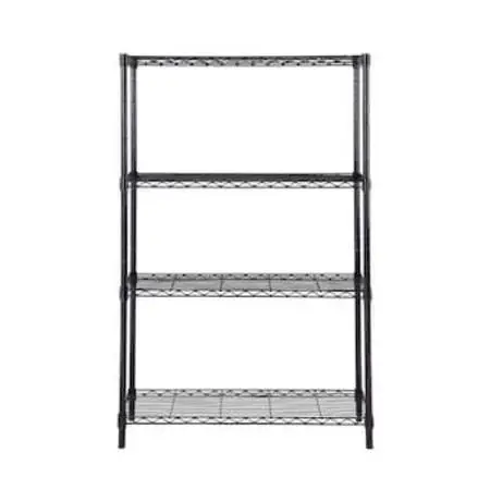 Large Steel Wire shelving storage shelf black L48*D18”*H74”(address in descr
