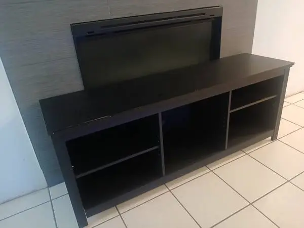 Black tv stand