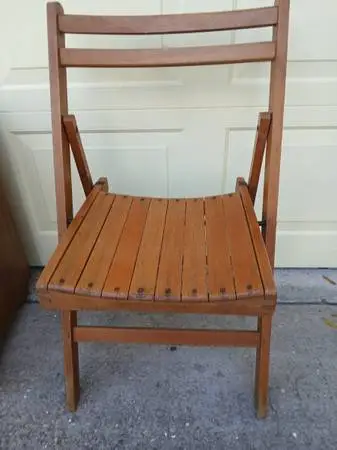 Mid Century folding chair, desk chair or vanity chair