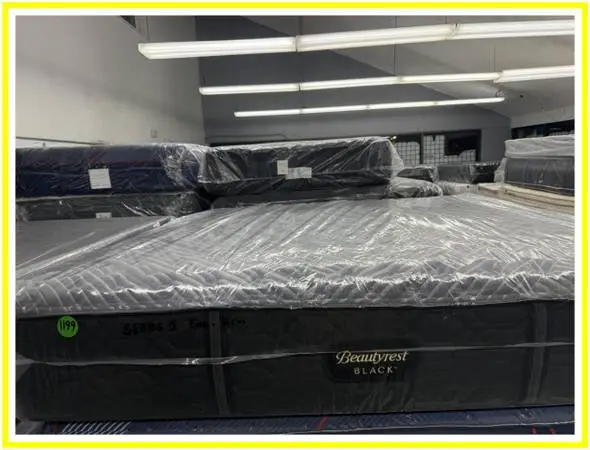 KING SIZE SIMMONS BEAUTYREST BLACK SERIES 1 MATTRESS & BOXES BED SET