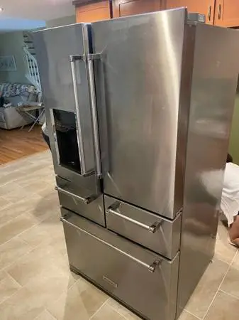 KitchenAid refrigerator will deliver and install