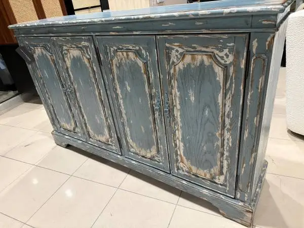 Brand New! Coast to Coast Drake Distressed Finish 4-Door Sideboard
