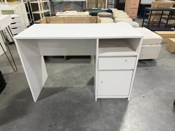 Writing Computer Craft Desk 43 With 2 Drawers White Brand New