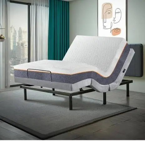 $180 ELECTRIC BEDFRAME $180 QUEEN MATTRESS 😌 usb charger lights