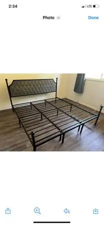 King size bed frame