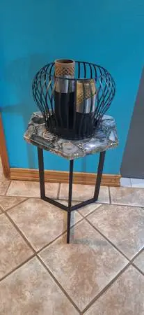 SMALL TABLE AND CANDLE CAGE $28 or TABLE ONLY $18