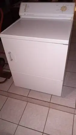 GE Heavy-Duty Electric Dryer.