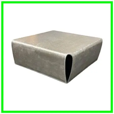 Contemporary Puzzle Pattern Metal Coffee Table