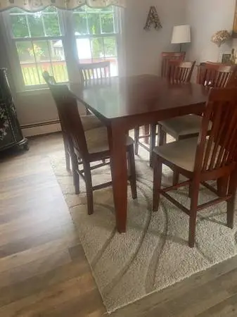 Dining room set-Counter height- 8 chairs and Server