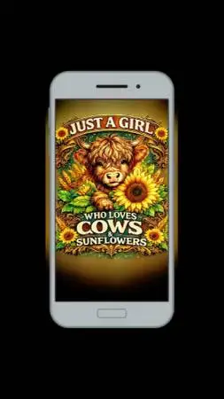 cow and sunflowers Live Wallpaper | 2K Animated Background (iPhone & A