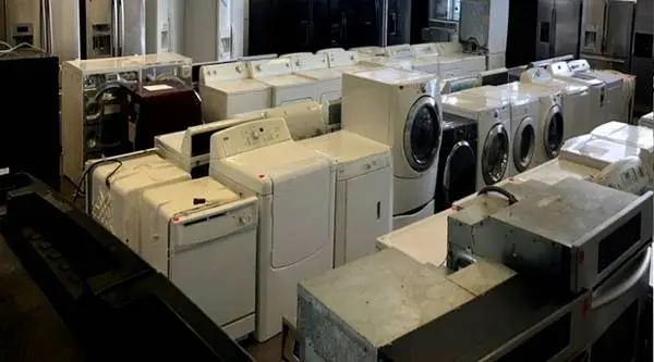 Washer, Dryer, Fridge, Stove