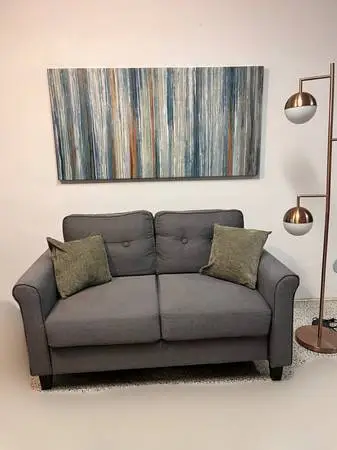 (+Delivery Opt.) Awesome/Modular MCM Gray Loveseat/Sofa!