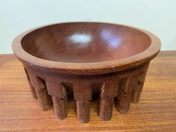 Hand Carved Kava (Tanoa) Fijian, Polynesian Ritual Serving Bowl