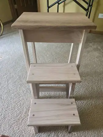 Handmade Wooden Stepping Stool